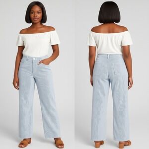 Universal Thread Women's Railroad Stripe‎ Wide-Leg Jeans - Size 16